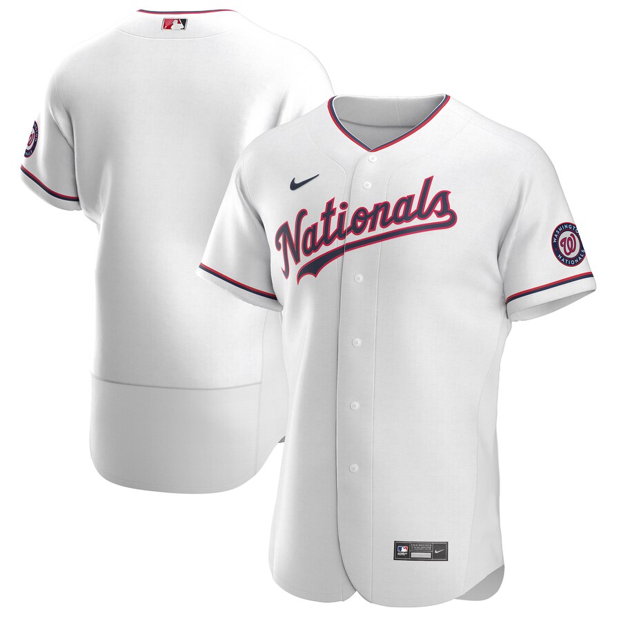 Washington Nationals Men Nike White Alternate  Custom  2024 MLB Jersey->customized mlb jersey->Custom Jersey